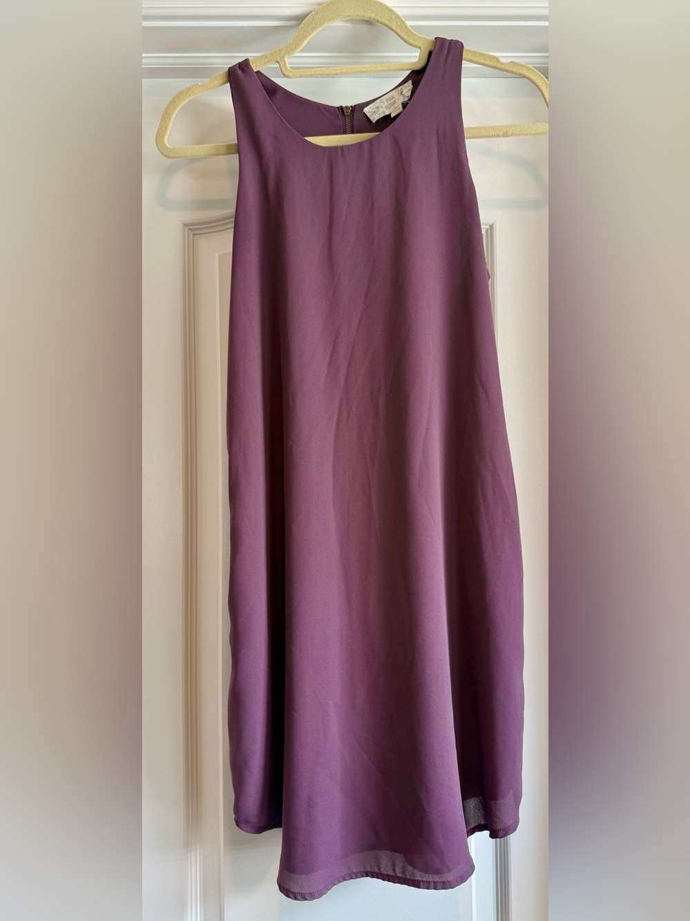 Pink Republic Pioneer Purple Sleeveless Shift Dress - Picture 3 of 10